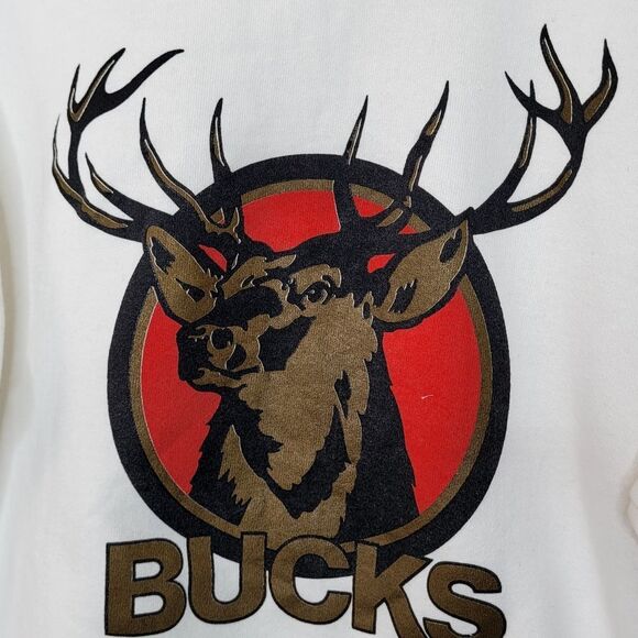 Vintage Bucks Flaunt Your Bucks Stripe Crewneck Sweater Size Large - Picture 8 of 10